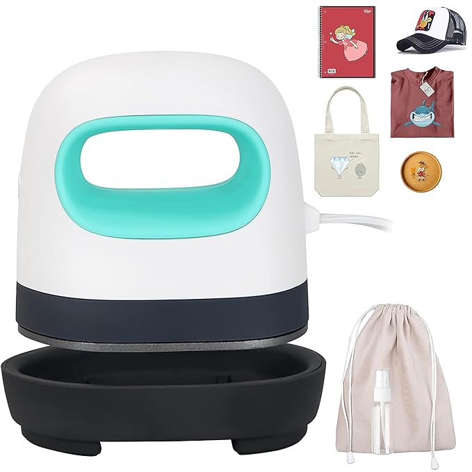 Mini Heat Press Press Transfer Press for DIY Press Machine Small Fittings Vinyl HTV Portable Press Press for Clothes, T-Shirts, Shoes, Ha